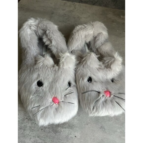 Crewcuts Bunny Slippers Girls Size 4.5 Womens Size 6/6.5 - Picture 6 of 13